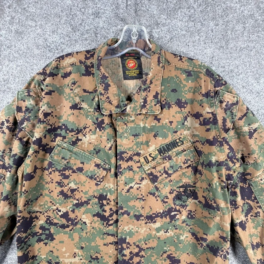 USMC MCCUU Woodland MARPAT Camo Digital Combat Uniform Blouse Jacket Small Reg